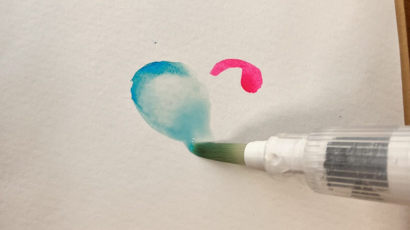 カラー筆ペンで混色する