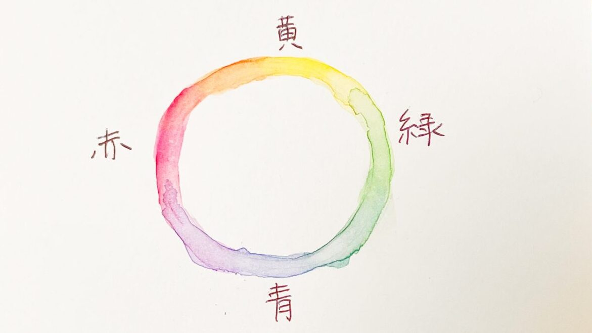 手描きで描いた色相環