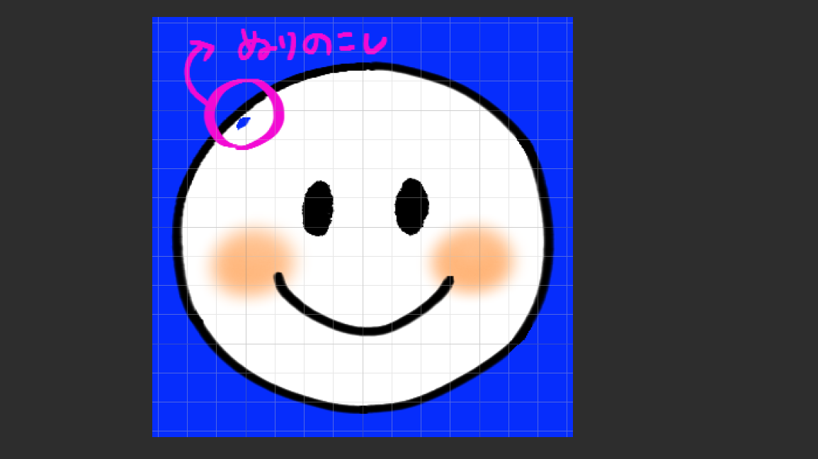 下に用紙をつけている場合