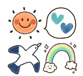 LINE絵文字・夏♡ふんわり毎日えもじ